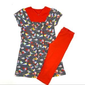 Tea Collection Bird Dress Sz 7/8